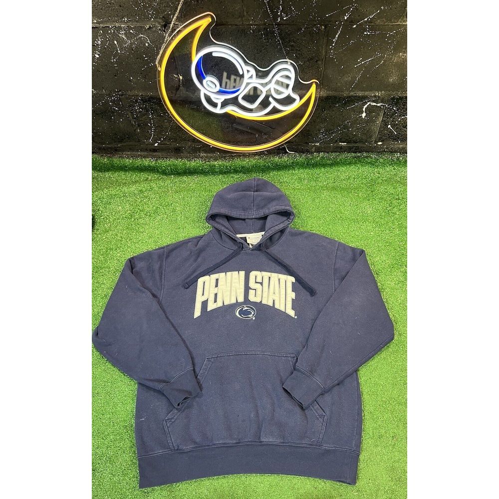 Champion Penn State Nittany Lions Navy‎ Blue Men's Hoodie Sweatshirt Sz Large